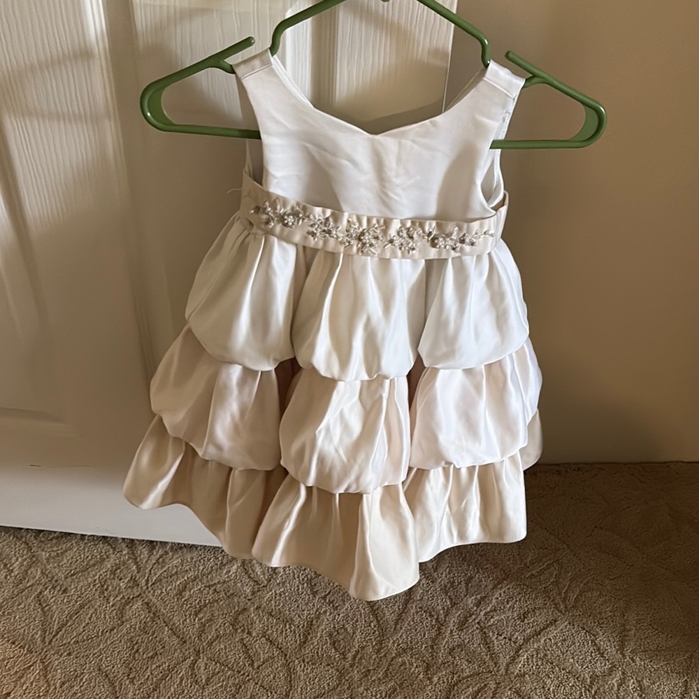 Cinderella Cream Layered Kids Dress